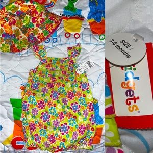 Baby girl one piece matching set